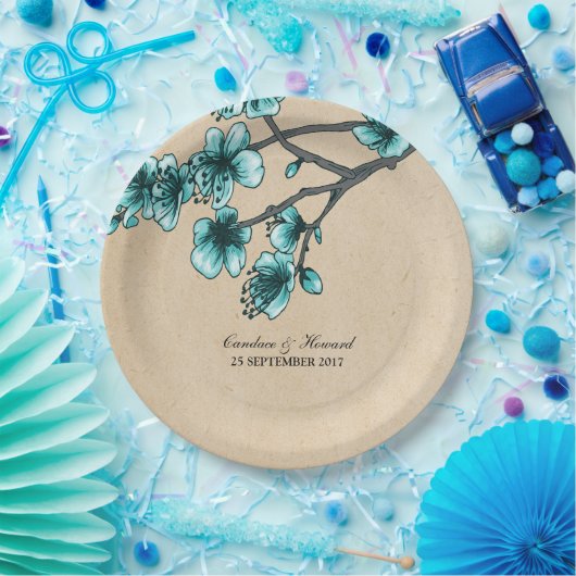 アクアヴィンテージさくらんぼフラムス紙プレート ペーパープレート (パーティー)