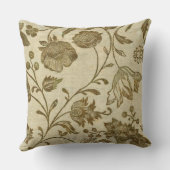 アクアヴィンテージアーストーンフローラバードパターン クッション (裏面)
