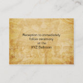 アクアヴィンテージエッフェルタワー披露宴カード エンクロージャーカード (裏面)