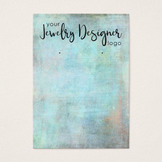 アクアヴィンテージグランジイヤリングホルダーディスプレイのロゴ (正面)