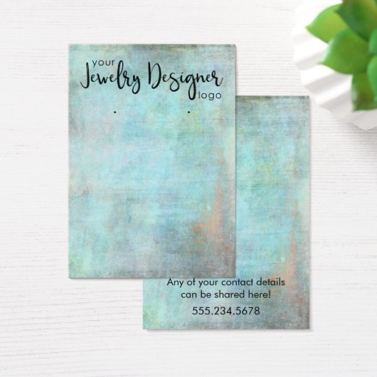 アクアヴィンテージグランジイヤリングホルダーディスプレイのロゴ (デスク)