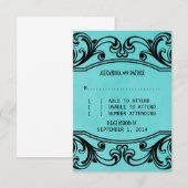 アクアヴィンテージスワーズ応答カード 出欠カード (正面/裏面)