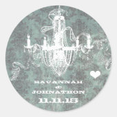 アクアヴィンテージダマスクシャンデリア ラウンドシール (正面)