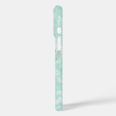 アクアヴィンテージフローラプリントモノグラム Case-Mate iPhoneケース (裏面 / 左)