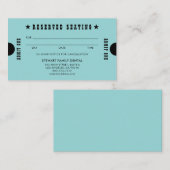 アクアヴィンテージ予約座席歯科アポイントメント 予約カード (正面/裏面)