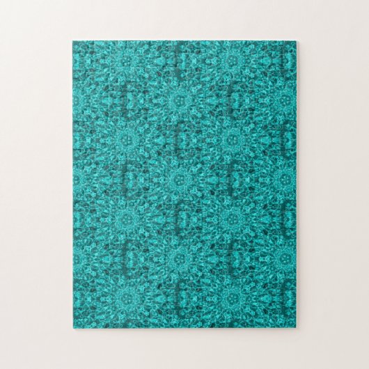 アクア万華鏡のように千変万化するパターンウォータージオグラフィック抽象芸術アート ジグソーパズル (縦)