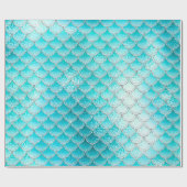 アクア上のはかりで測キラキラ魚 ラッピングペーパー (フラット)