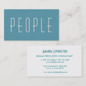 アクア人事コンサルタントシンプルスタイルV54 名刺 (正面/裏面)