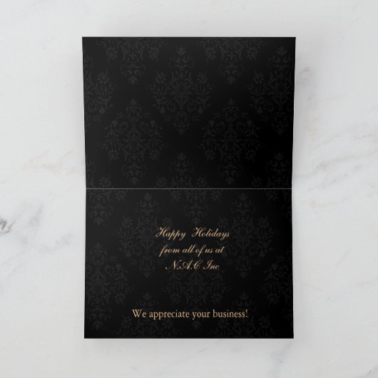 アクア企業のクリスマスカード シーズンカード (内部)