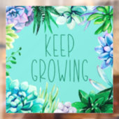 アクア保グ・グリーンとパープルを育てる多肉植物 ウィンドウサイン (シート2)