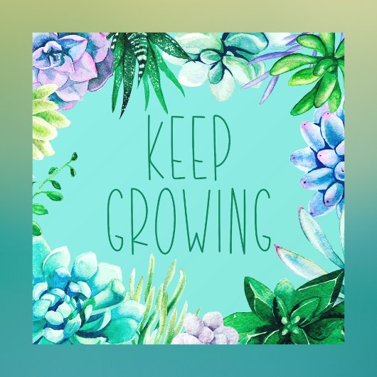 アクア保グ・グリーンとパープルを育てる多肉植物 ウィンドウサイン