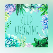 アクア保グ・グリーンとパープルを育てる多肉植物 ウィンドウサイン