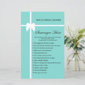 アクア及びリボンブライダルシャワーゲーム印刷 (スタンド正面)