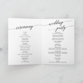 アクア及び金ゴールドの水色順結婚序 プログラム (内部)