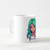 アクア女子   コーヒーマグカップ (正面左)