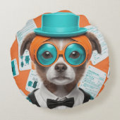 アクア嫌いの相棒 ラウンドクッション (裏面)