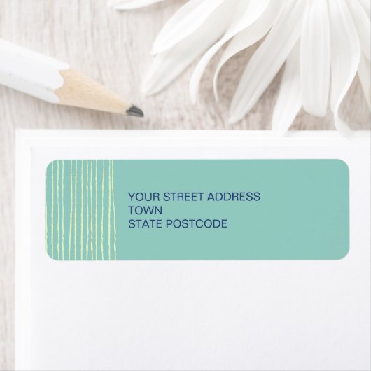 アクア差出人住所ラベル ラベル (インサイチュ)