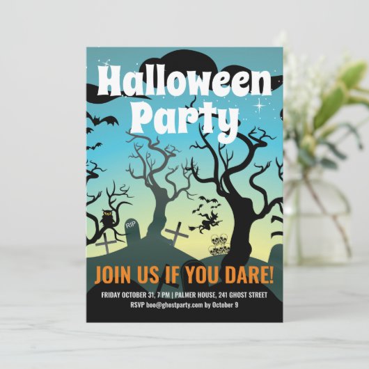 アクア幽霊のよく出る墓地ハローウィンパーティ 招待状