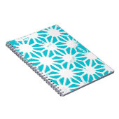 アクア幾何学パターン ノートブック (右側)