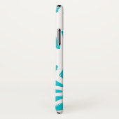 アクア幾何学パターン Case-Mate iPhoneケース (裏面/右)