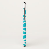 アクア幾何学パターン Case-Mate iPhoneケース (裏面/左)