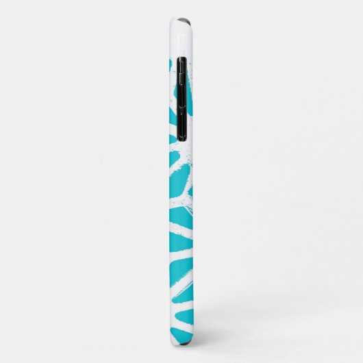 アクア幾何学パターン Case-Mate iPhoneケース (裏面/左)