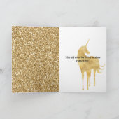 アクア感動的金ゴールドユニコーン星 カード (内部)