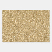 アクア感動的金ゴールドユニコーン星 ラッピングペーパーシート (正面2)