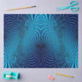 アクア抽象芸術フラクタル13デクページ 薄葉紙 (クラフト)