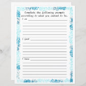 アクア抽象芸術フレーム、私は感じ文房具を知っている (正面/裏面)