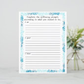 アクア抽象芸術フレーム、私は感じ文房具を知っている (スタンド正面)