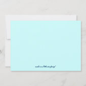 アクア春ブライダルシャワー招待 招待状 (裏面)