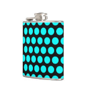アクア水玉模様 フラスク (左)