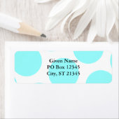 アクア水玉模様 ラベル (インサイチュ)