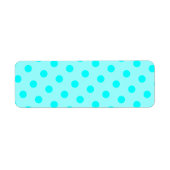 アクア水玉模様 ラベル (正面)