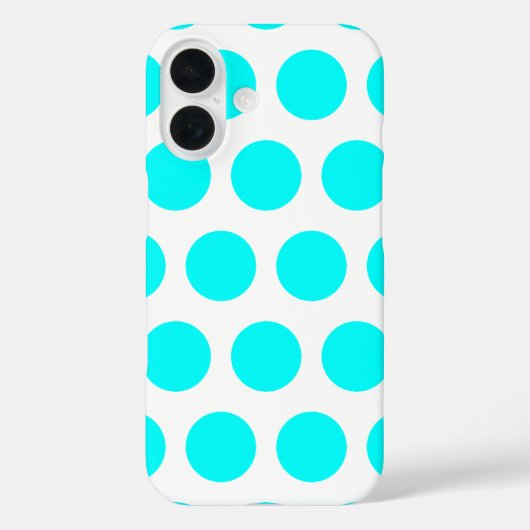 アクア水玉模様 Case-Mate iPhoneケース (裏面)