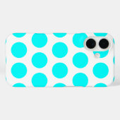 アクア水玉模様 Case-Mate iPhoneケース (裏面 (横))