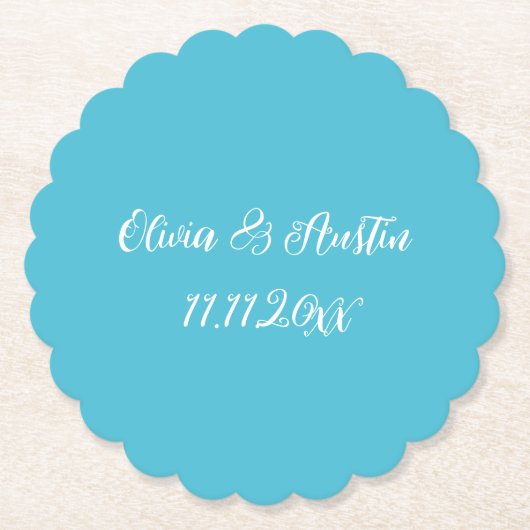 アクア沿岸ビーチ ペーパーコースター (正面)