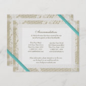 アクア海レースとバーラップの方向 エンクロージャーカード (正面/裏面)