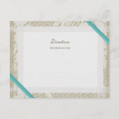 アクア海レースとバーラップの方向 エンクロージャーカード (裏面)