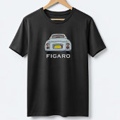アクア淡い色のフィガロ車名商品名Tシャツ Tシャツ