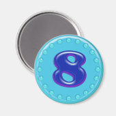 アクア番号8 マグネット (正面/裏面)