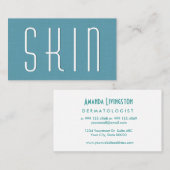 アクア皮膚科シンプルスタイルV63D 名刺 (正面/裏面)