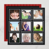 アクア矢印フォトコラージュホリデーカード シーズンカード (正面/裏面)