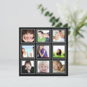 アクア矢印フォトコラージュホリデーカード シーズンカード (スタンド正面)