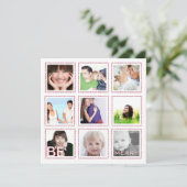 アクア矢印フォトコラージュホリデーカード シーズンカード (スタンド正面)