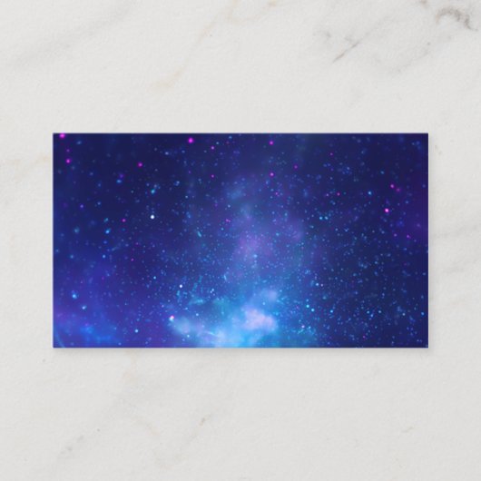 アクア空白のブルーギャラクティックセンター天球写真 名刺 (正面)