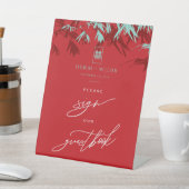 アクア竹葉の中国の結婚の手引き 台座サイン (インサイチュ)