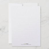 アクア紙吹雪ディナーパーティの招待状 招待状 (裏面)