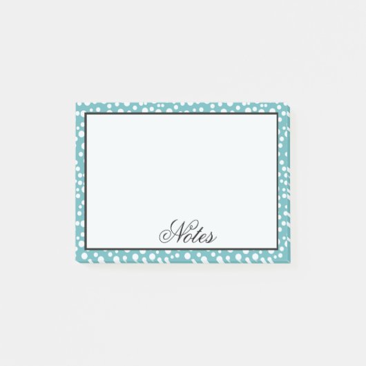 アクア紙吹雪ドット ポストイット (正面)